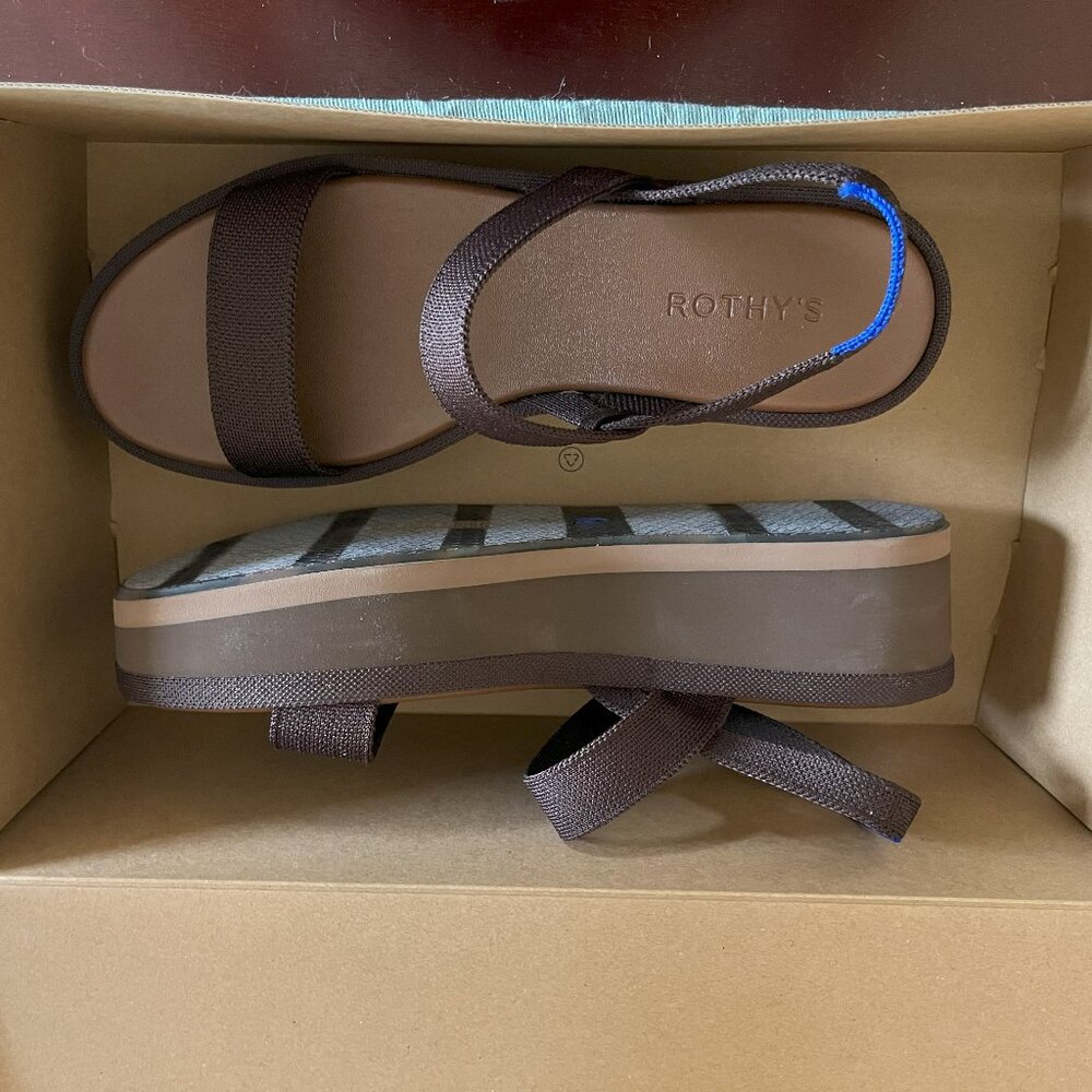 NWB Rothy's Lightweight Wedge Sandal